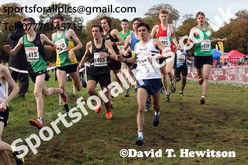 Mens junior National Cross Country Relay, Berry Hill Park, Mansfield. Photo:  David T. Hewitson/Sports for All Pics